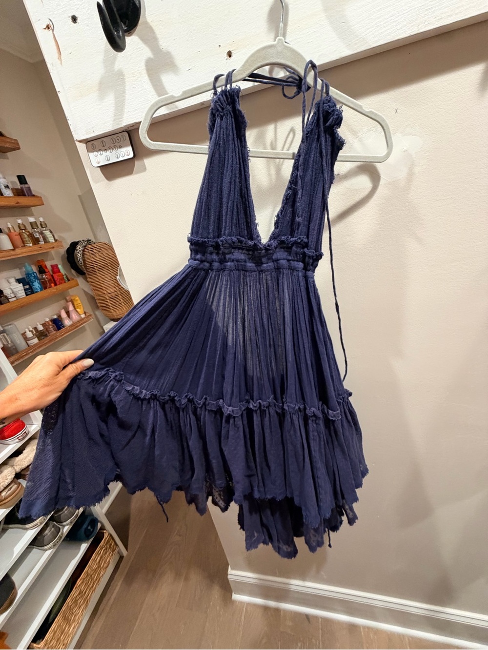 Free People 100 degree dress Navy